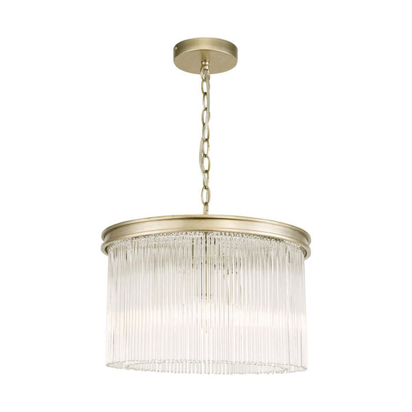 Laura Ashley Manon 3 Light Pendant Champagne Clear Glass LA3756161-Q