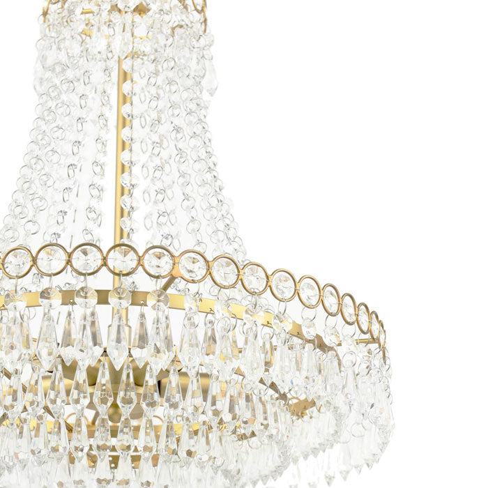Laura Ashley Enid 5 Light Crystal Chandelier | Barrett Castle Lighting
