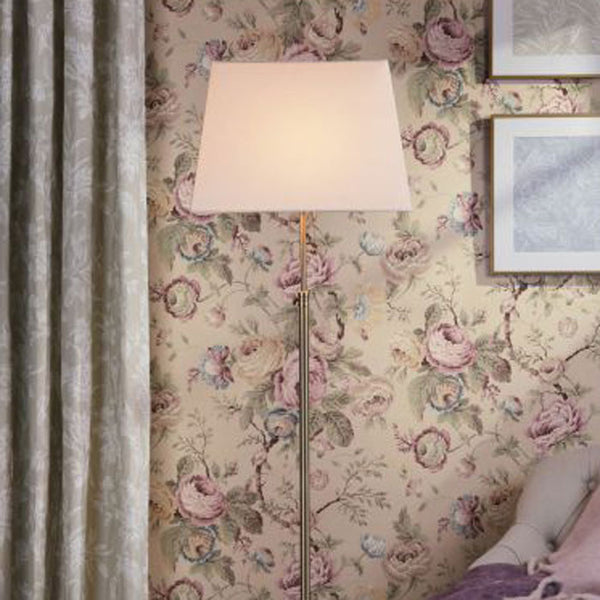 Laura Ashley Bartley Floor Lamp Antique Brass with Shade LA3756684-Q