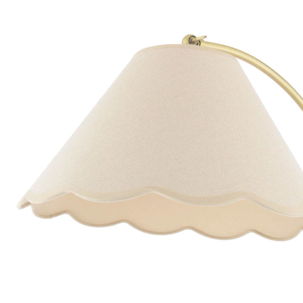 Laura Ashley Cordwell Floor Lamp Matt Antique Brass with Natural Linen Shade LA3756743-Q