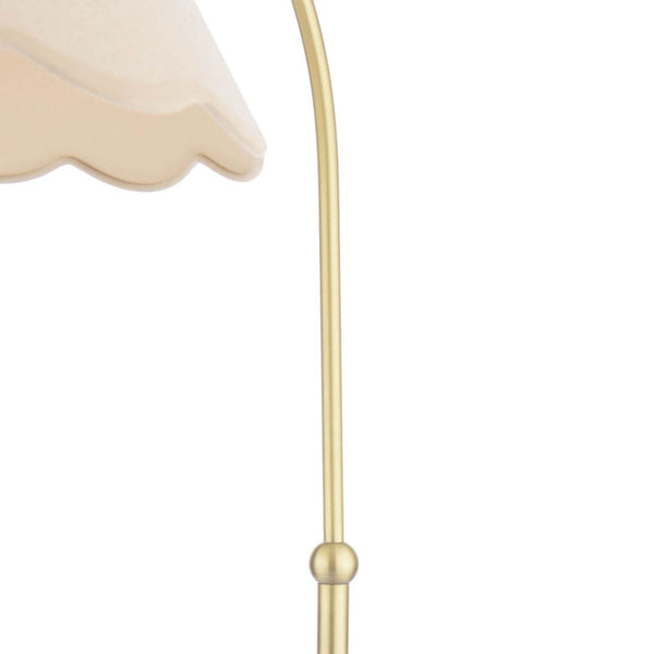 Laura Ashley Cordwell Floor Lamp Matt Antique Brass with Natural Linen Shade LA3756743-Q