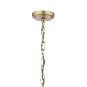 Laura Ashley Durford Large Pendant Matt Antique Brass & White Ceramic LA3756726-Q