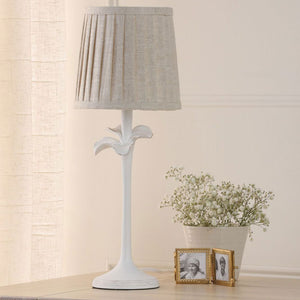 Laura Ashley Eleni Table Lamp Matt White With Shade LA3756510-Q