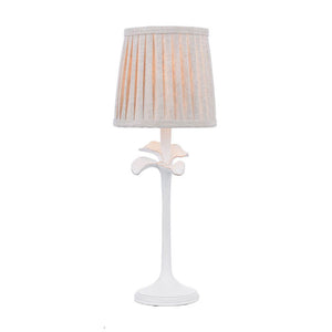 Laura Ashley Eleni Table Lamp Matt White With Shade LA3756510-Q