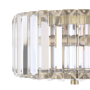 Laura Ashley Fernhurst Small 3 Light Flush Crystal & Antique Brass LA3756657-Q