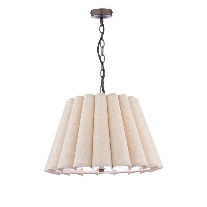Laura Ashley Holwell 2 Light Pendant Antique Bronze with Shades LA3756643-Q