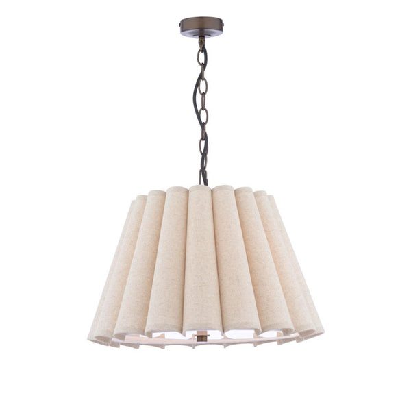 Laura Ashley Holwell 2 Light Pendant Antique Bronze with Shades LA3756643-Q