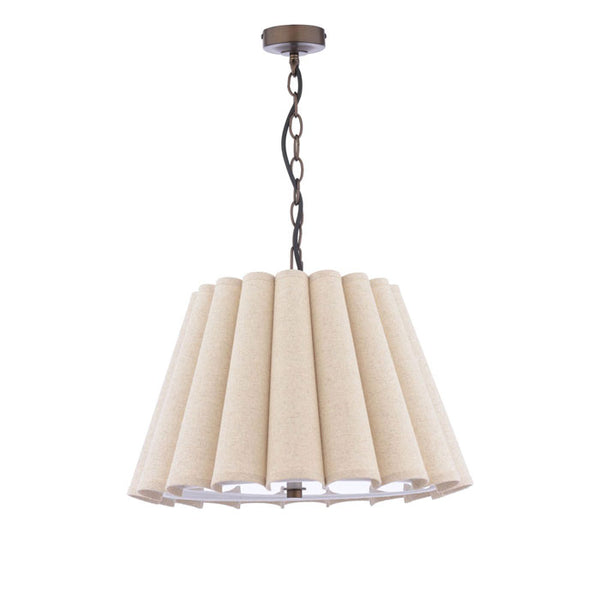 Laura Ashley Holwell 2 Light Pendant Antique Bronze with Shades LA3756643-Q