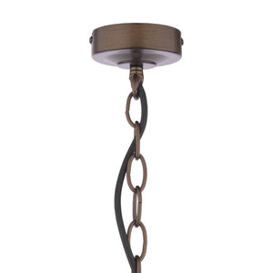 Laura Ashley Holwell 2 Light Pendant Antique Bronze with Shades LA3756643-Q
