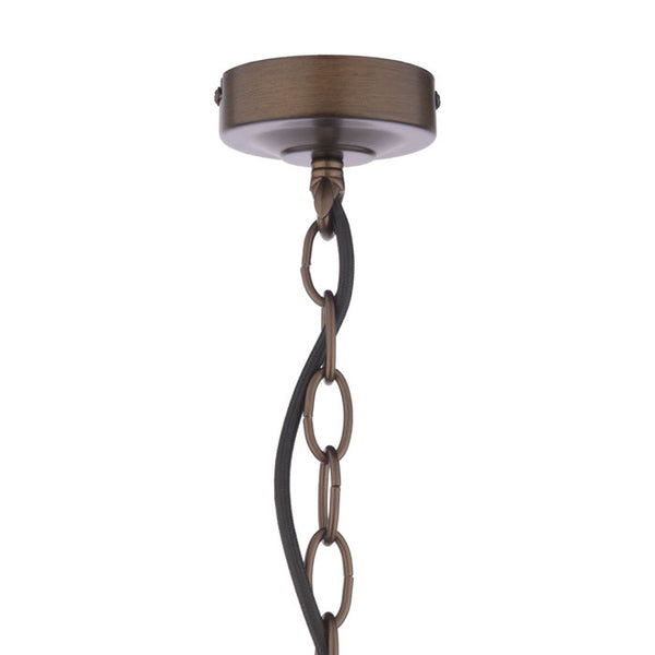 Laura Ashley Holwell 2 Light Pendant Antique Bronze with Shades LA3756643-Q