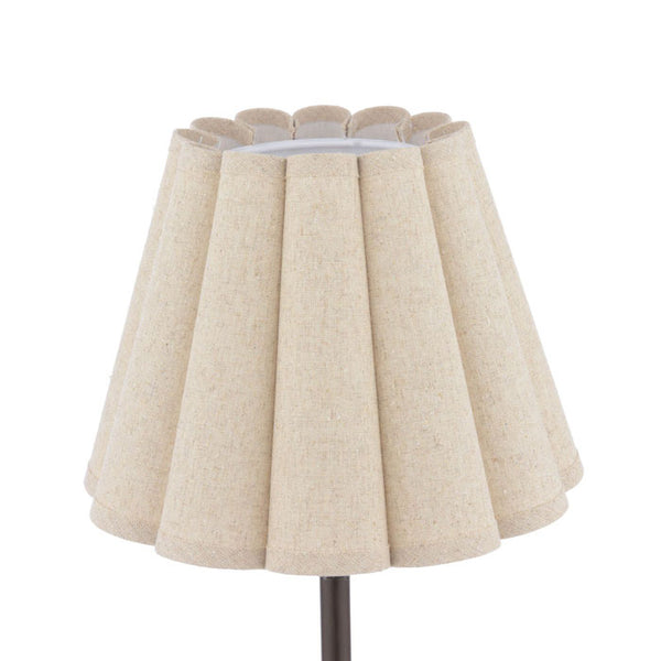 Laura Ashley Holwell Table Lamp Antique Bronze with Natural Linen Shade LA3756644-Q