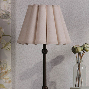 Laura Ashley Holwell Table Lamp Antique Bronze with Natural Linen Shade LA3756644-Q