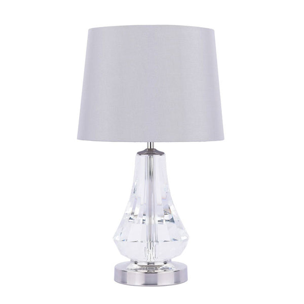 Laura Ashley Humby Touch Table Lamp Crystal & Polished Nickel With Shade LA3756244-Q