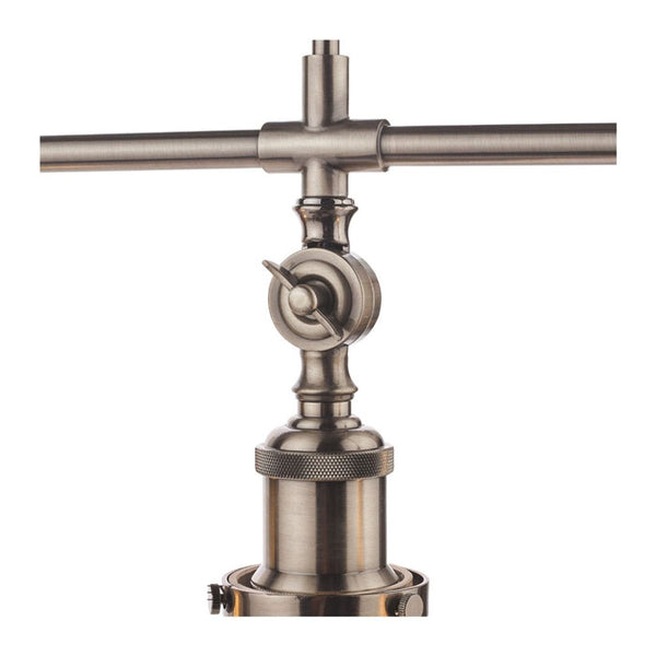 Laura Ashley Isaac 3 Light Bar Pendant Satin Nickel Glass LA3650343-Q