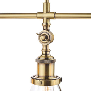 Laura Ashley Isaac 3 Light Bar Pendant in Antique Brass LA3688629-Q