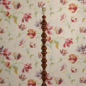 Laura Ashley Millbrook Floor Lamp Dark Wood & Industrial Brass Base Only LA3756744-Q