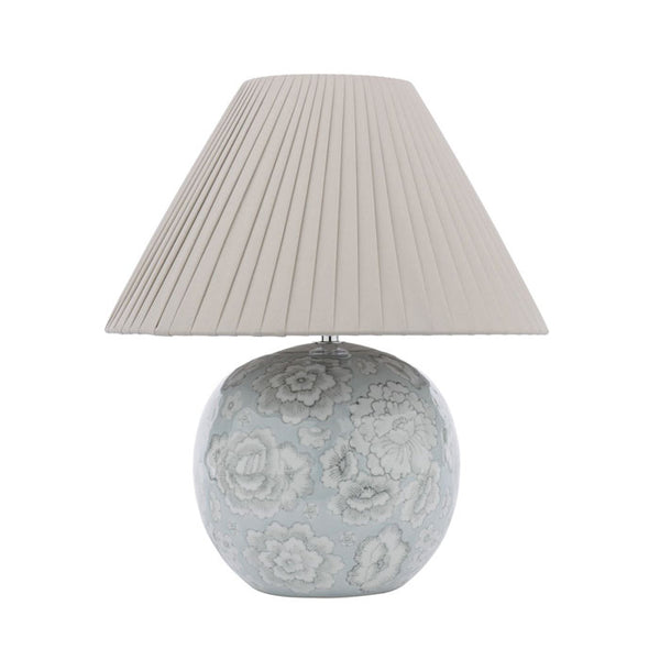 Laura Ashley Montford Table Lamp Blue Ceramic With Shade LA3756619-Q
