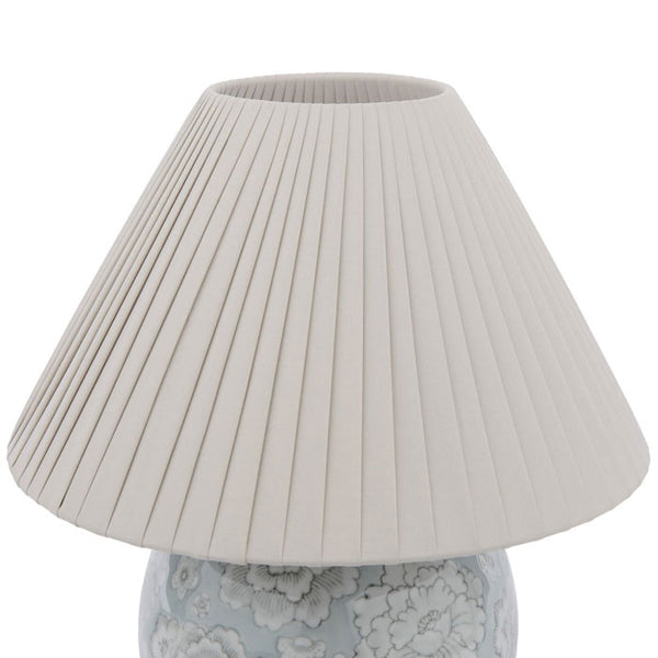 Laura Ashley Montford Table Lamp Blue Ceramic With Shade LA3756619-Q