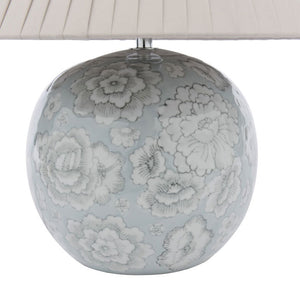 Laura Ashley Montford Table Lamp Blue Ceramic With Shade LA3756619-Q