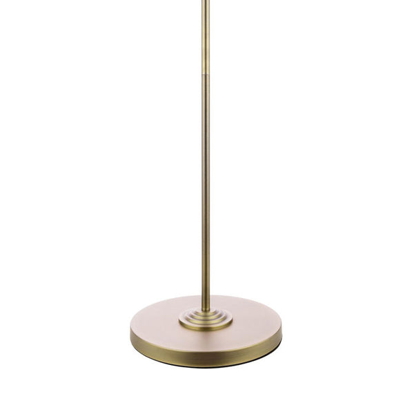 Laura Ashley Sorrento 3 Light Floor Lamp Matt Antique Brass with Natural Shade – LA3756755-Q