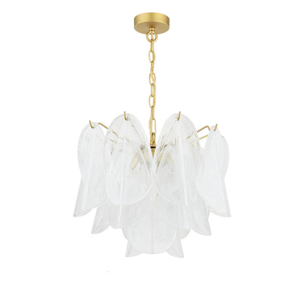 Laura Ashley Stannington 4 Light Pendant Matt Antique Brass and White Glass LA3756708-Q