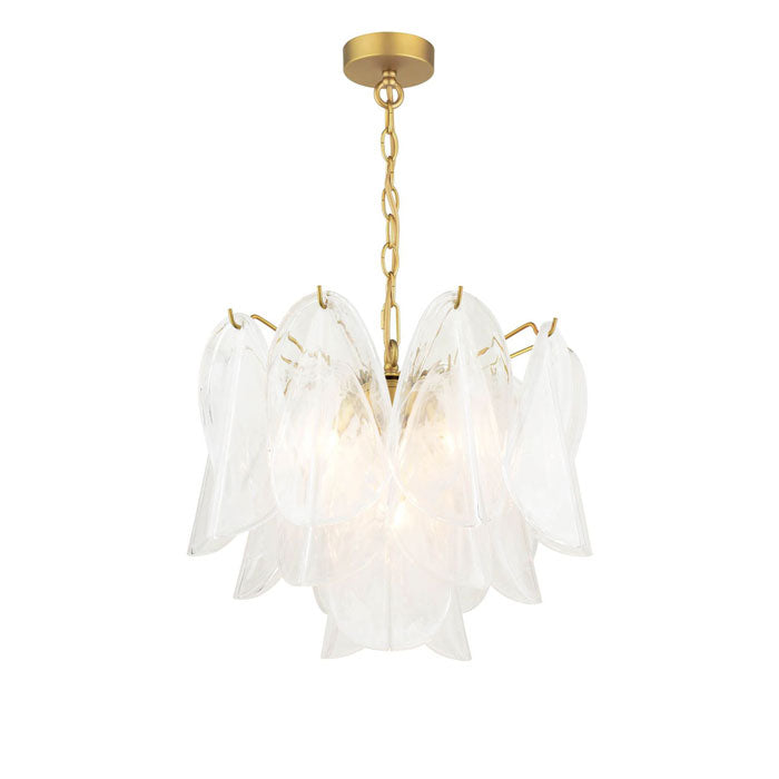 Laura Ashley Stannington 4 Light Pendant Matt Antique Brass and White Glass LA3756708-Q