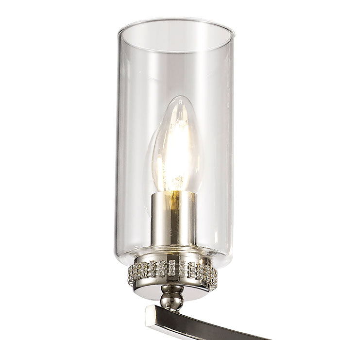 Lucia 3-Light Polished Nickel Pendant / Semi Flush Pendant