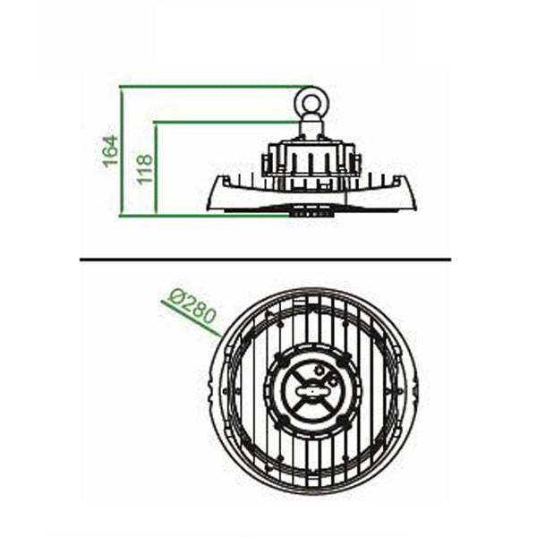 LumiLife S18758 150W Mountain UFO Highbay 170LM/W 25000Lm Cool White 4000K