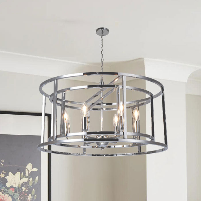 Magnalux Chester 6 Light Pendant Polished Chrome CHE06CH