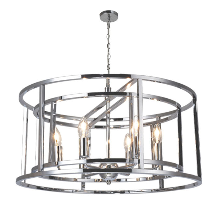 Magnalux Chester 6 Light Pendant Polished Chrome CHE06CH