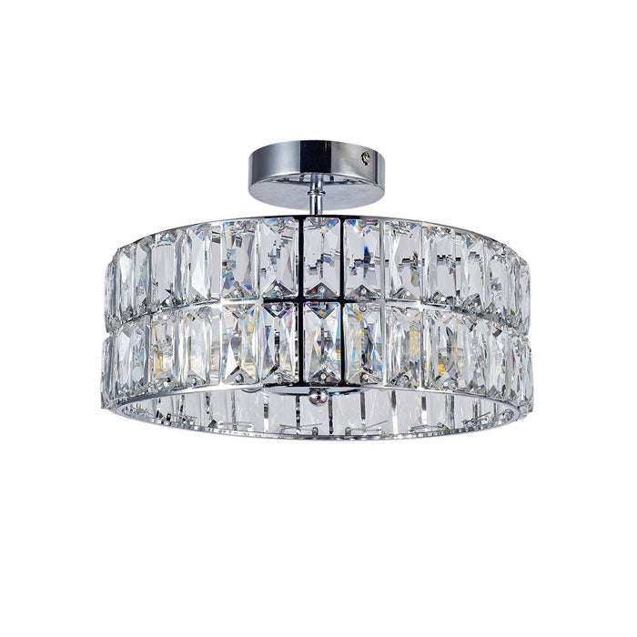 Magnalux Haley 4 Light Polished Chrome Bathroom Crystal Ceiling Light HAL04CH