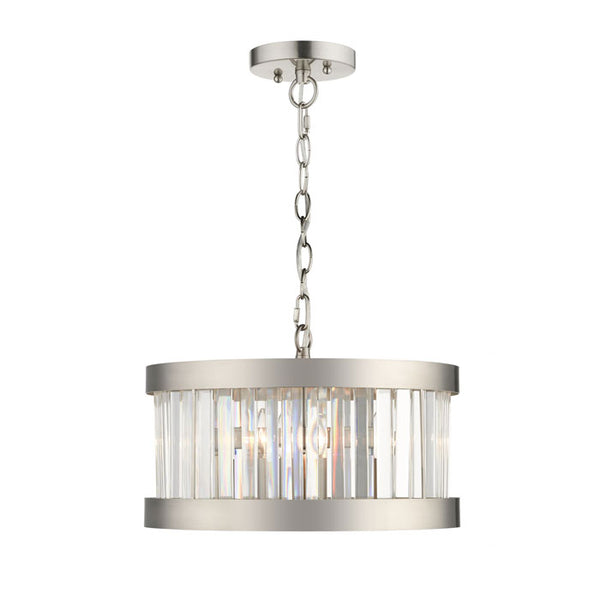Magnalux Pandora 3 Light Crystal Pendant in Satin Chrome PAN03SC