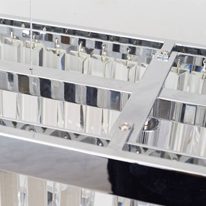 Magnalux Pandora 5-Light Long Crystal Bar Pendant in Polished Chrome PAN05CHB