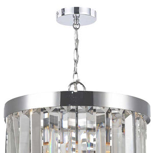 Magnalux Pandora Single Crystal Pendant Light in Polished Chrome PAN01CH