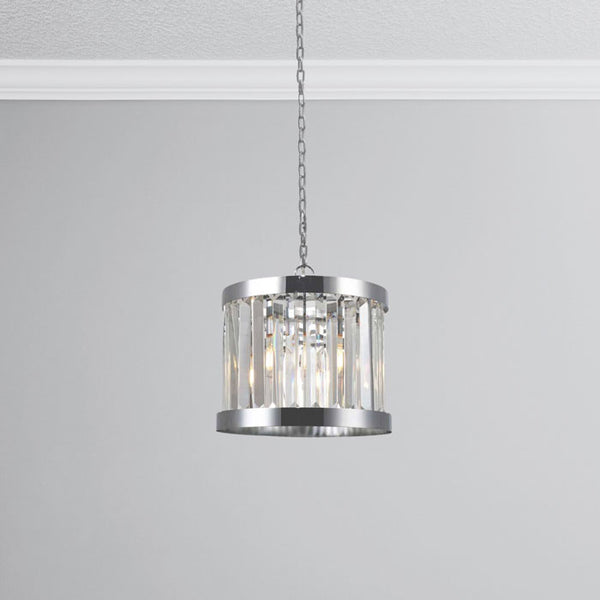Magnalux Pandora Single Crystal Pendant Light in Polished Chrome PAN01CH