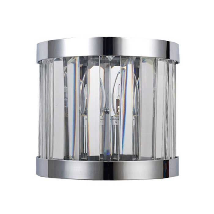 Magnalux Pandora Single Crystal Wall Light in Polished Chrome PAN01CHWL
