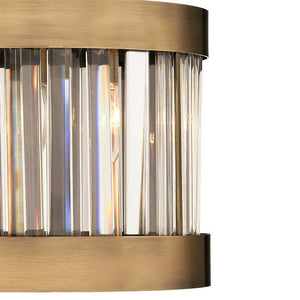 Magnalux Pandora Single Light Crystal Pendant Antique Brass PAN01AB