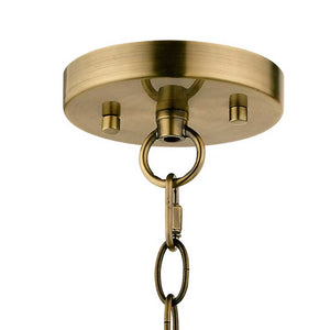 Magnalux Pandora Single Light Crystal Pendant Antique Brass PAN01AB