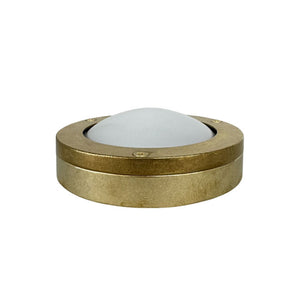 Navigator Compact Mini Circular Bulkhead Plain in Raw Brass 09113