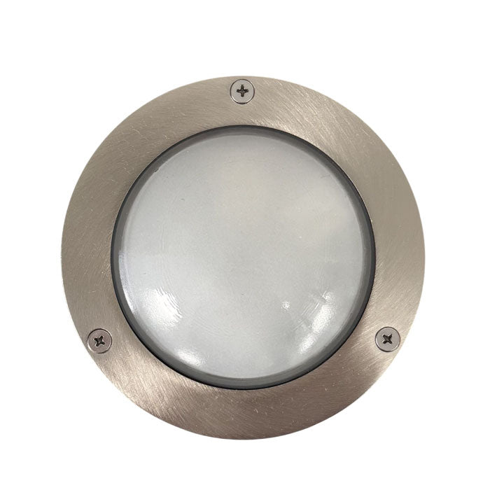 Navigator Compact Mini Circular Bulkhead Plain in Satin Nickel 09115