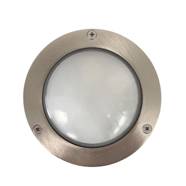 Navigator Compact Mini Circular Bulkhead Plain in Satin Nickel 09115