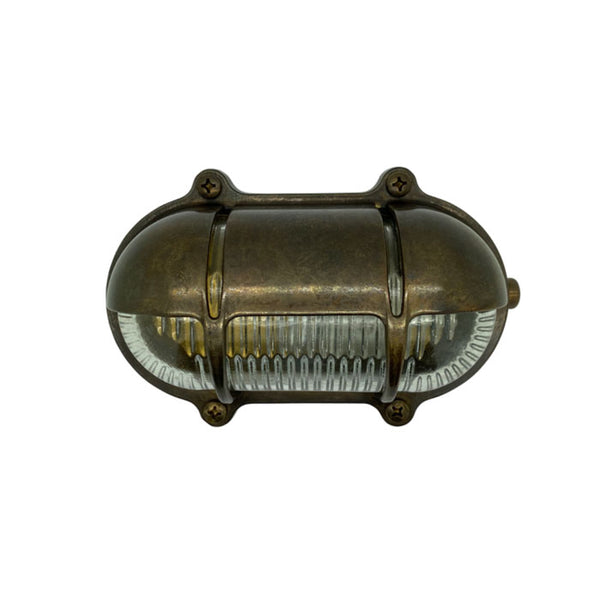 Navigator Decorative Eyelid Bulkhead in Antique Brass 09007