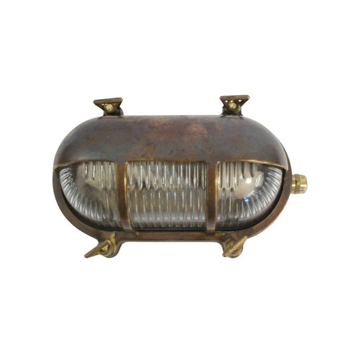 Navigator Eyelid Bulkhead in Antique Brass 09010