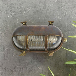 Navigator Eyelid Bulkhead in Antique Brass 09010