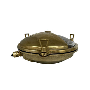 Navigator Eyelid Porthole Bulkhead in Raw Brass 09117