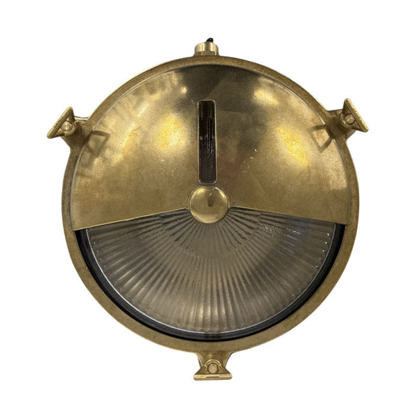 Navigator Eyelid Porthole Bulkhead in Raw Brass 09117