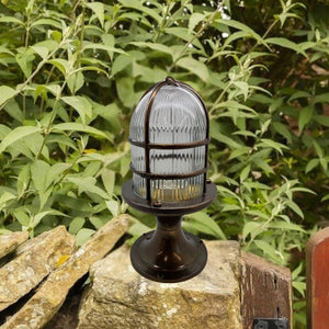 Navigator Large Post Light in Antique Brass 09082