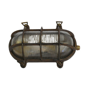 Navigator Large Standard Bulkhead in Antique Brass 09009