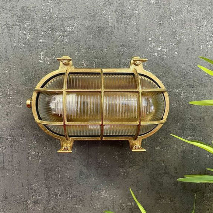 Navigator Large Standard Bulkhead in Raw Brass 05844