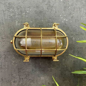 Navigator Large Standard Bulkhead in Raw Brass 05844